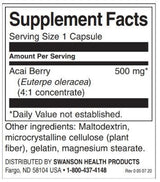 Acai Berry 500 mg - 120 κάψουλες