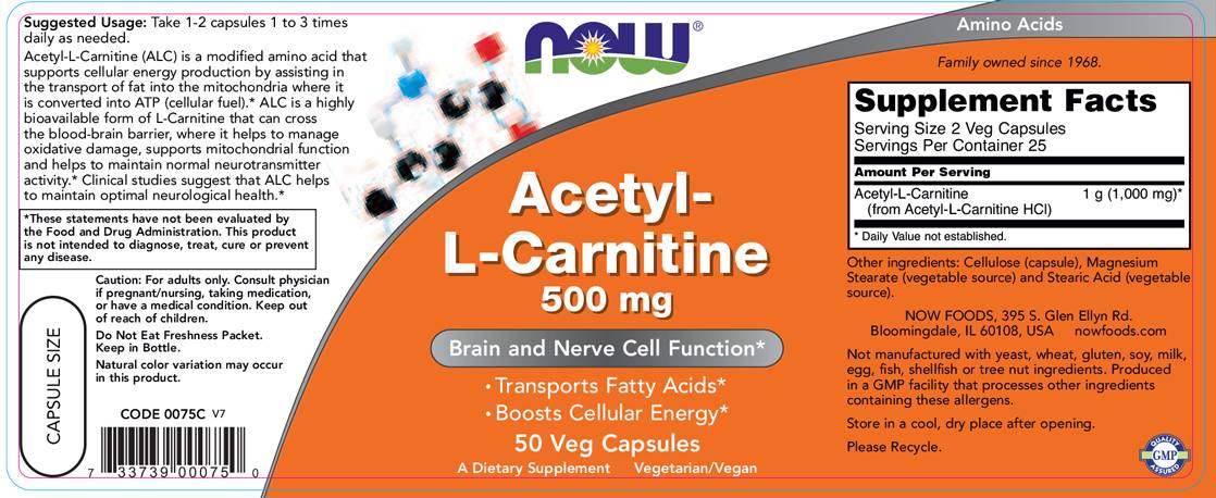 Acetyl L-Carnitine - 50 κάψουλες
