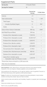Acid Relief with Enzymes - 60 Μασώμενα Δισκία