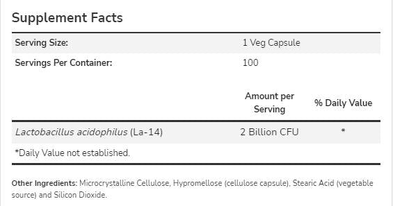 Acidophilus Two Billion - 100 κάψουλες