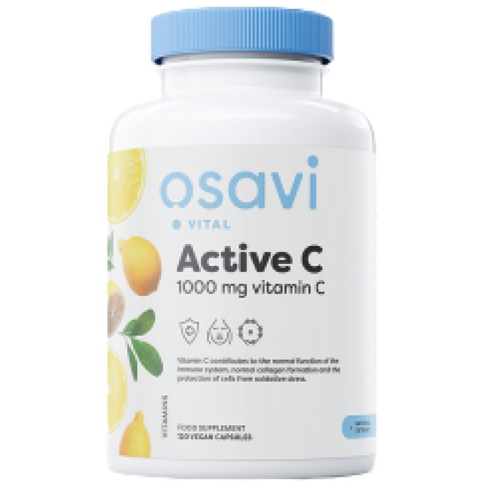 Ενεργό C 1000 mg | Pureway -C® με βιοφλαβονοειδή εσπεριδοειδών & Acerola - 120 κάψουλες