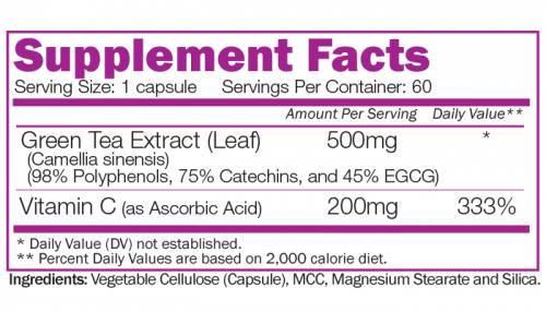 Advanced Green Tea Extract - 60 κάψουλες