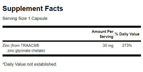 Albion Chelated ψευδάργυρο 30mg./90 καπάκια - 0