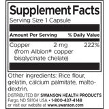 Albion Copper 2 mg/60 καπάκια - 0