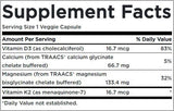 Albion Magnesium & Calcium/με βιταμίνη D3 & K2 - 90 κάψουλες