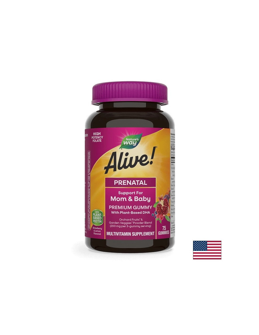 <tc>Alive</tc>! - <tc>Alive</tc> Πολυβιταμίνες Premium για Έγκυες Γυναίκες, 75 Δισκία Ζελέ Nature's Way