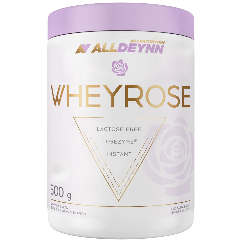 Alldeynn | Wheyrose - Πρωτεΐνη ελεύθερης λακτόζης με digezyme - 500 γραμμάρια