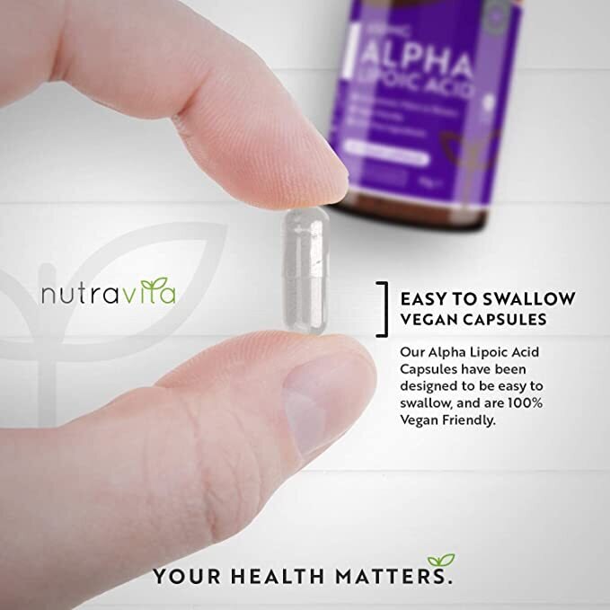 Άλφα λιποϊκό οξύ 650mg /120 κάψουλες, 120 δόσεις/ <tc>Nutravita</tc>