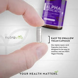 Άλφα λιποϊκό οξύ 650mg /120 κάψουλες, 120 δόσεις/ <tc>Nutravita</tc>