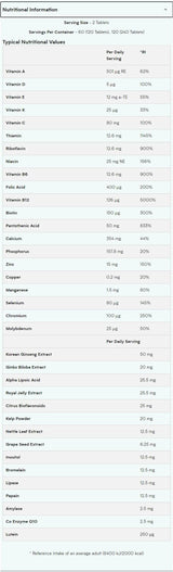 Alpha Men Super Multi Vitamin - 240 Δισκία
