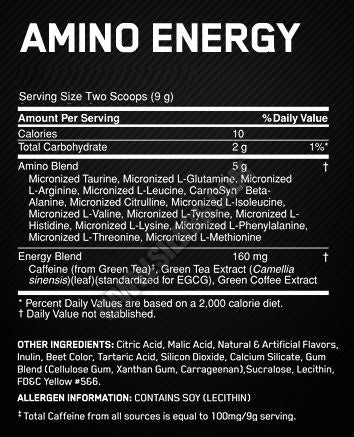 Amino Energy TRIAL SIZE - 10 μερίδες./90 γρ.