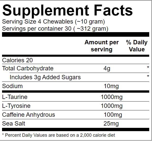 Animal Energy Chews - 120 μασώμενες ταμπλέτες