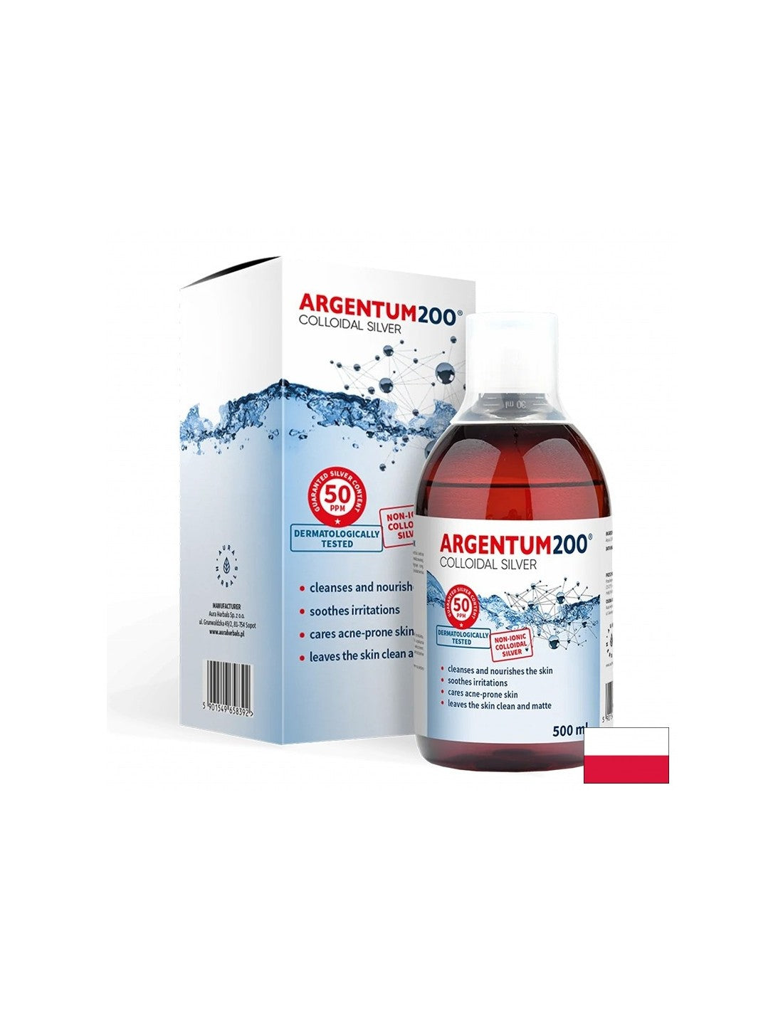 Κολλοειδές ασημένιο Argentum 200® - 50 ppm, 500 ml