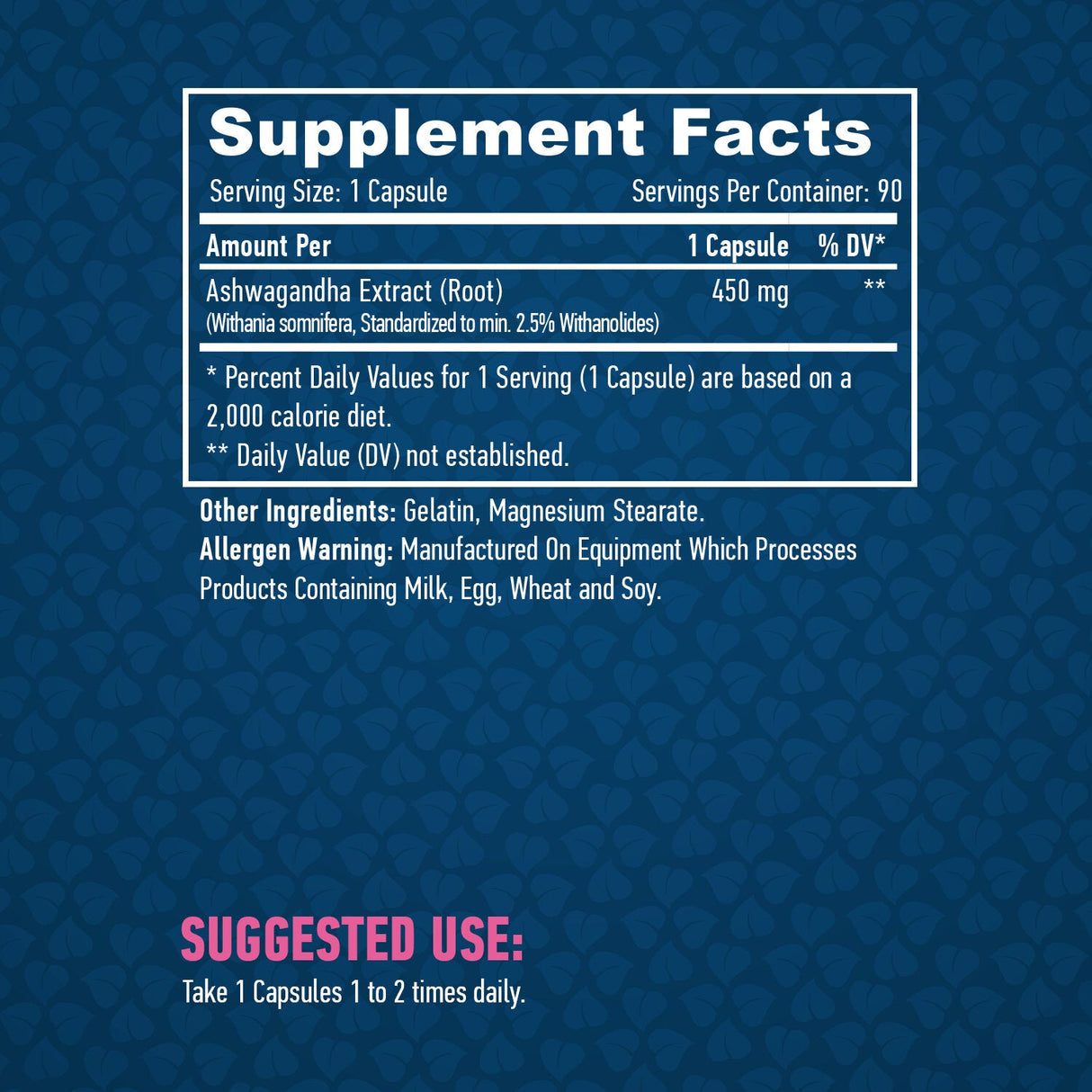 Ashwagandha 450mg./90 καπάκια.