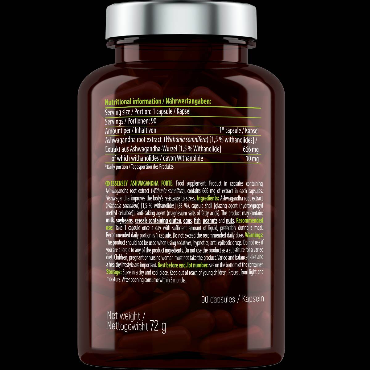 Ashwagandha Forte 666 mg - 90 κάψουλες