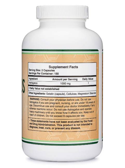 Astragalus 1000 mg - 300 κάψουλες
