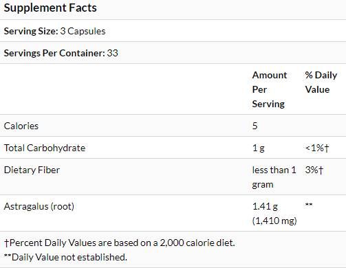 Astragalus 470 mg - 100 κάψουλες