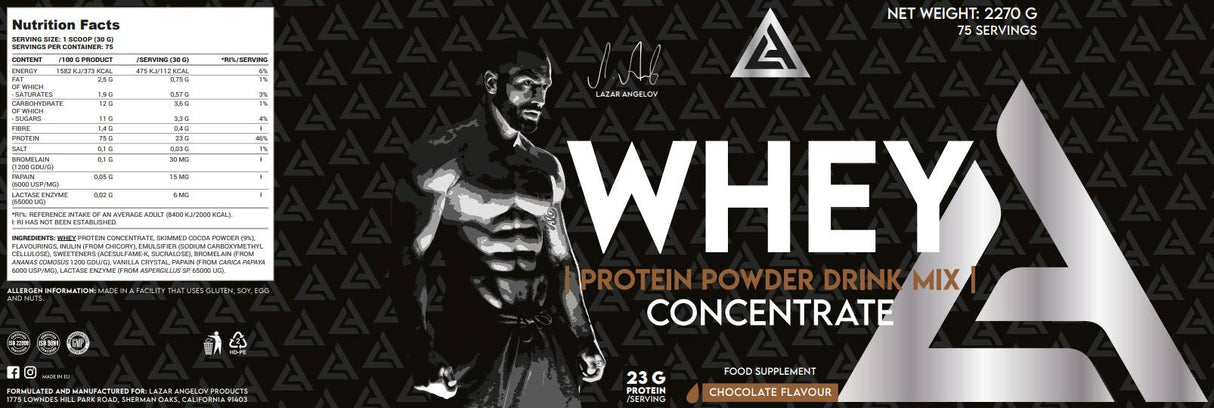 La Whey Protein Powder Drink Mix | Συμπύκνωμα - 2270 γραμμάρια