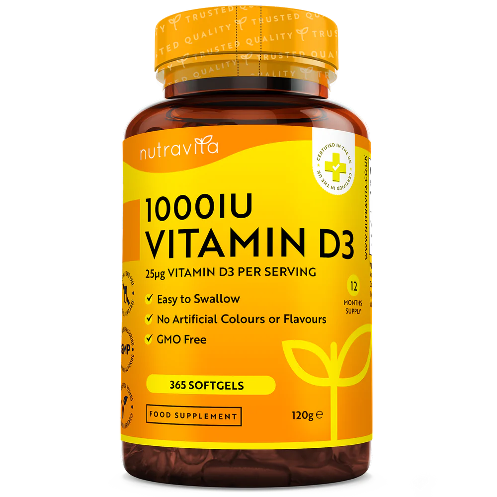 Βιταμίνη D3 1000IU (25UG) 365 Softgels