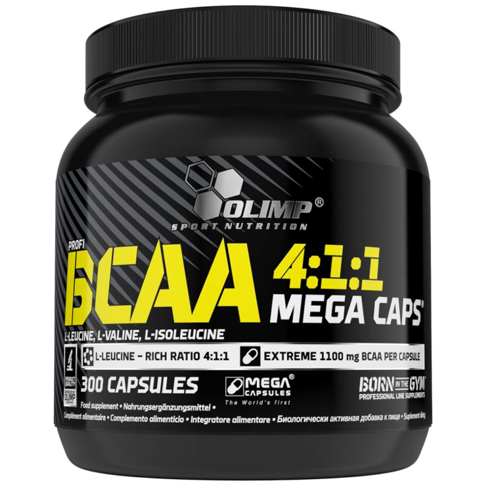BCAA 4: 1: 1 Mega Caps 300 Capsules
