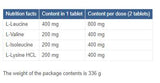 BCAA 4000 Ισχυρή φόρμουλα - 240 δισκία