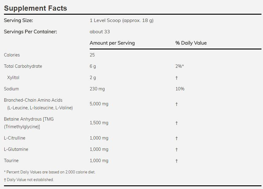 BCAA Big 6 Powder - 600 γραμμάρια