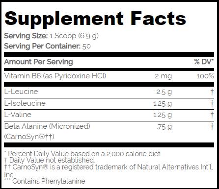 BCAA Pro 5000/Χωρίς ασπαρτάμη - 345 γραμμάρια