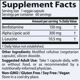 Καλύτερη benfotiamine 150 mg + alpha lipoic acid 300 mg - 60 κάψουλες