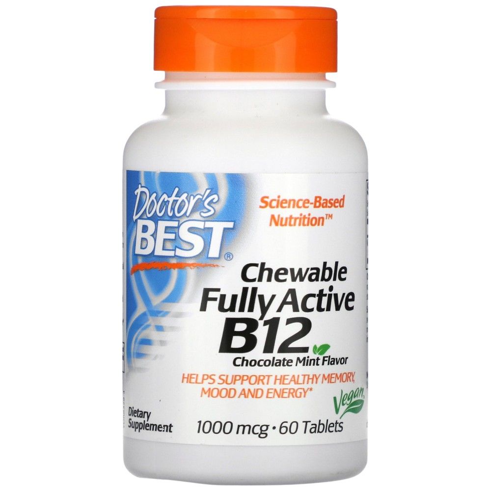BEST Chewable πλήρως ενεργό B12/Methylcobalamin 1000 mcg - 60 μασώμενα δισκία