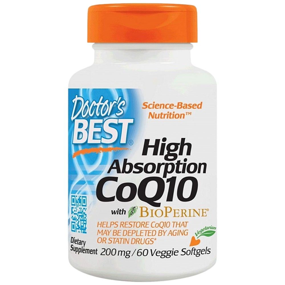 Καλύτερο CoQ10 με Bioperine 200 mg - 60 κάψουλες πηκτής