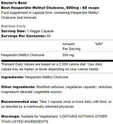 Best Hesperidin Methyl Chalcone 500 mg - 60 κάψουλες