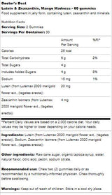 Καλύτερα gummies Lutein & Zeaxanthin - 60 Gummies