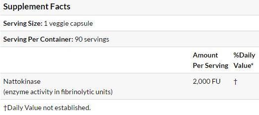 Καλύτερη Nattokinase 2.000 FUS - 270 κάψουλες