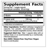 Το καλύτερο R-Lipoic Acid/Setabilized Na-R-ALA 100 mg-60 κάψουλες