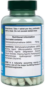 MSM/μεθυλοσουλφονυλμεθάνιο 750 mg - 120 δισκία