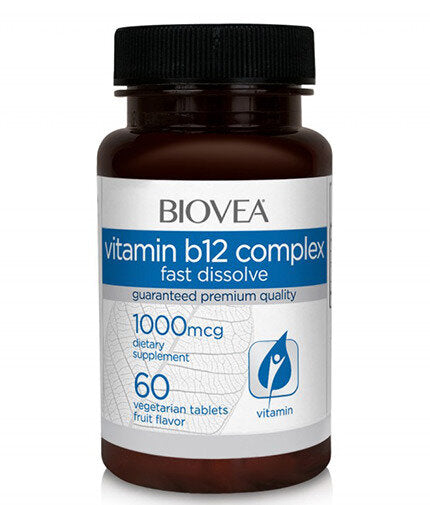 <tc>Biovea</tc> Σύμπλεγμα βιταμίνης Β12 1000 mcg 60 δισκία
