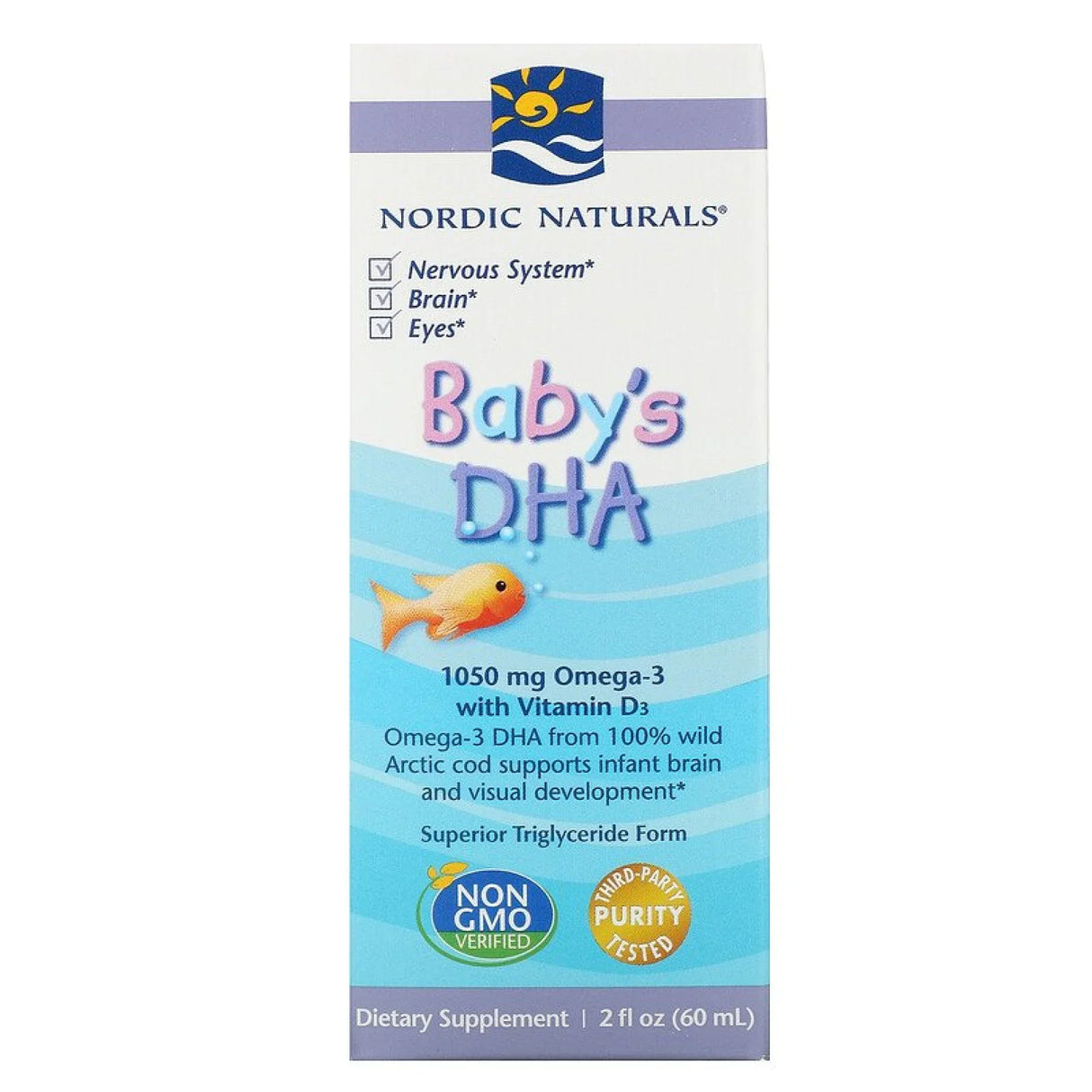 DHA του μωρού | 1050mg ωμέγα -3 με βιταμίνη D - 60 mL