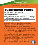 Εκχύλισμα Bacopa 450 mg - 90 κάψουλες
