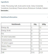 Σιρόπι καφέ Barista Zero Calorie | Μελόψωμο 1000 ml