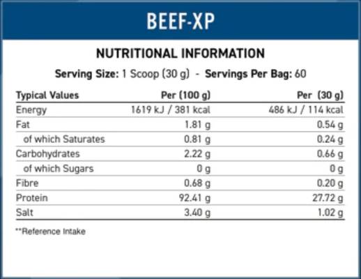 Beef-XP | Clear Hydrolyzed Beef Protein - 1800 γραμμάρια