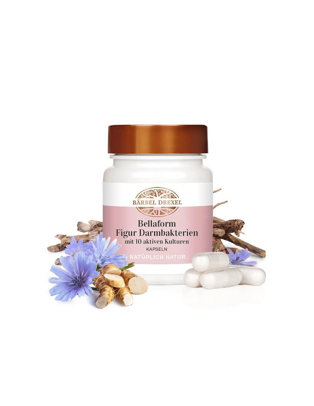 Probiotic Mix, Fiber & Chromium για ένα λεπτό σχήμα - Bellaform, 6 δισεκατομμύρια ενεργά προβιοτικά, 30 κάψουλες