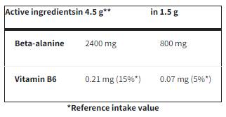 Beta-Alanine Endurance Sport Powder | με βιταμίνη Β6 - 240 γραμμάρια
