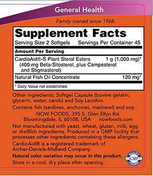 Στερόλματα φυτών βήτα -σιθοστερόλης - 180 softgels