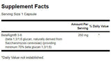 Betaright beta glucans 250 mg - 60 κάψουλες