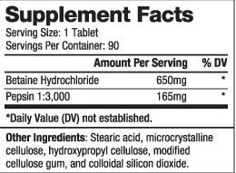 Betaine HCl 650 mg/90 καρτέλες