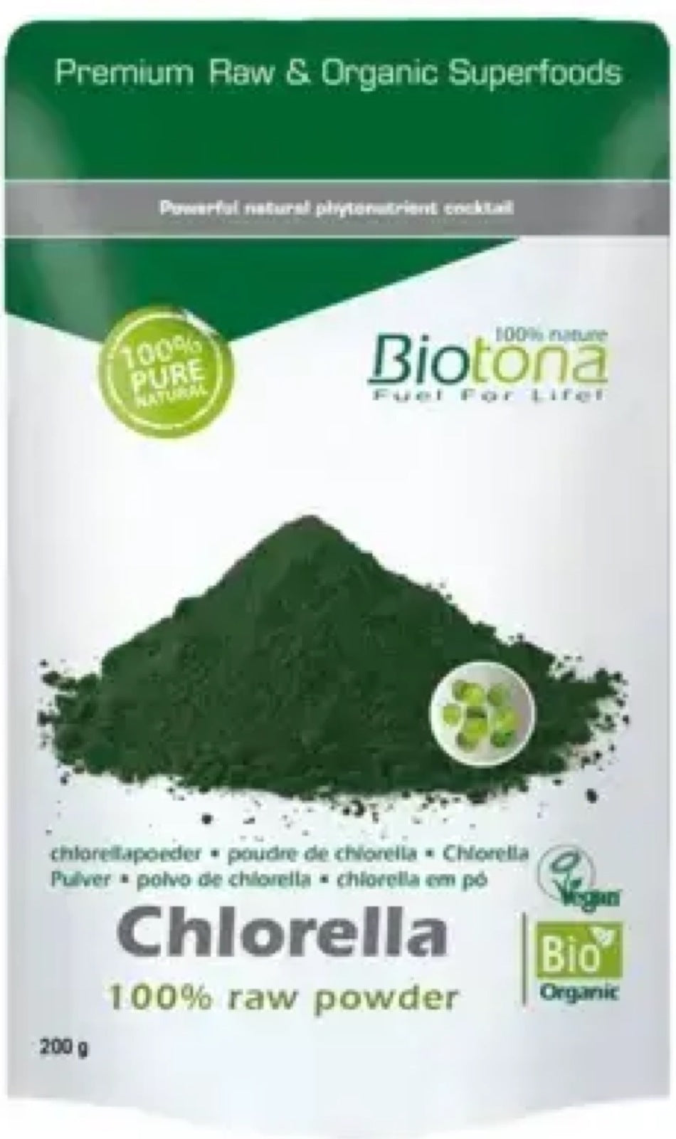 <tc>Biotona</tc> βιολογική χλωρέλλα 200 γρ.
