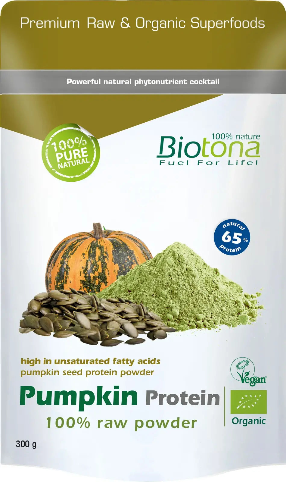<tc>Biotona</tc> βιολογική σκόνη πρωτεΐνης κολοκύθας 300 γρ.