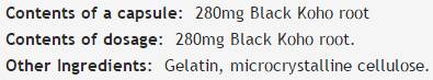 Μαύρο cohosh 280 mg - 60 κάψουλες