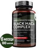 Σύμπλεγμα ρίζας μαύρης μάκας 5000mg /180 κάψουλες, 180 ημέρες/ <tc>Nutravita</tc>