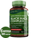 Σύμπλεγμα ρίζας μαύρης μάκας 5000mg /180 κάψουλες, 180 ημέρες/ <tc>Nutravita</tc>